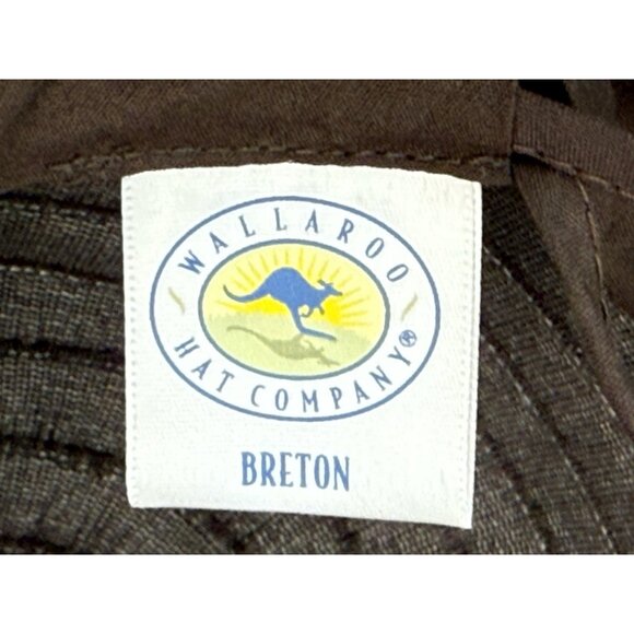 Wallaroo Hat Company Breton Women's Sun Hat Blue Lightweight Roll Up EUC Clean - Picture 6 of 7